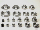 Complete Dimple Die Set Includes 0.50 - 0.75 - 1.00 - 1.25 - 1.50 - 1.75 - 2.00 -2.50 - 3.0 And Zeus