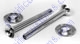 Chrome Swing Axle Tubes With Flanges For Long Axle Or Short Axle - 1 Pair