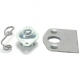 Quarter Turn Fastener Kit - Plate, Spring, And Large Self Ejecting Button