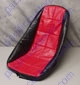 Seat Cover For Low Back Seat - Black With Red Vinyl Center