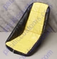 Seat Cover For Low Back Seat - Black With Yellow Vinyl Center