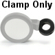 Black 1.50 Inch Tube Clamp On Mount For ac857817 Deluxe Side View Mirrors