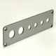 Polished Aluminum Cover With Two 3/4 Inch And Four 1/2 Inch Holes For Ac903025 Box