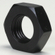 An #3 Bulk Head Nut Anodized Black