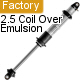 Fox 2.5 Coil Over Shocks No Reservoir