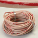 K4 Tan 14 Gauge Wire With Red Stripe - 20 Feet