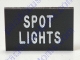 Dash Or Switch Self Adhesive I.D. Label For Spot Lights Measures 9/16 Tall And 1-1/8 Wide