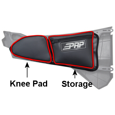 Prp Passenger Side Door Bag For Stock 2 Seat Polaris Rzr Xp