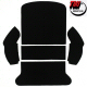 Tmi Rear Well Black Carpet Kit For Area Behind Back Seat On 1965 To 1972 Standard Or Super Beetle